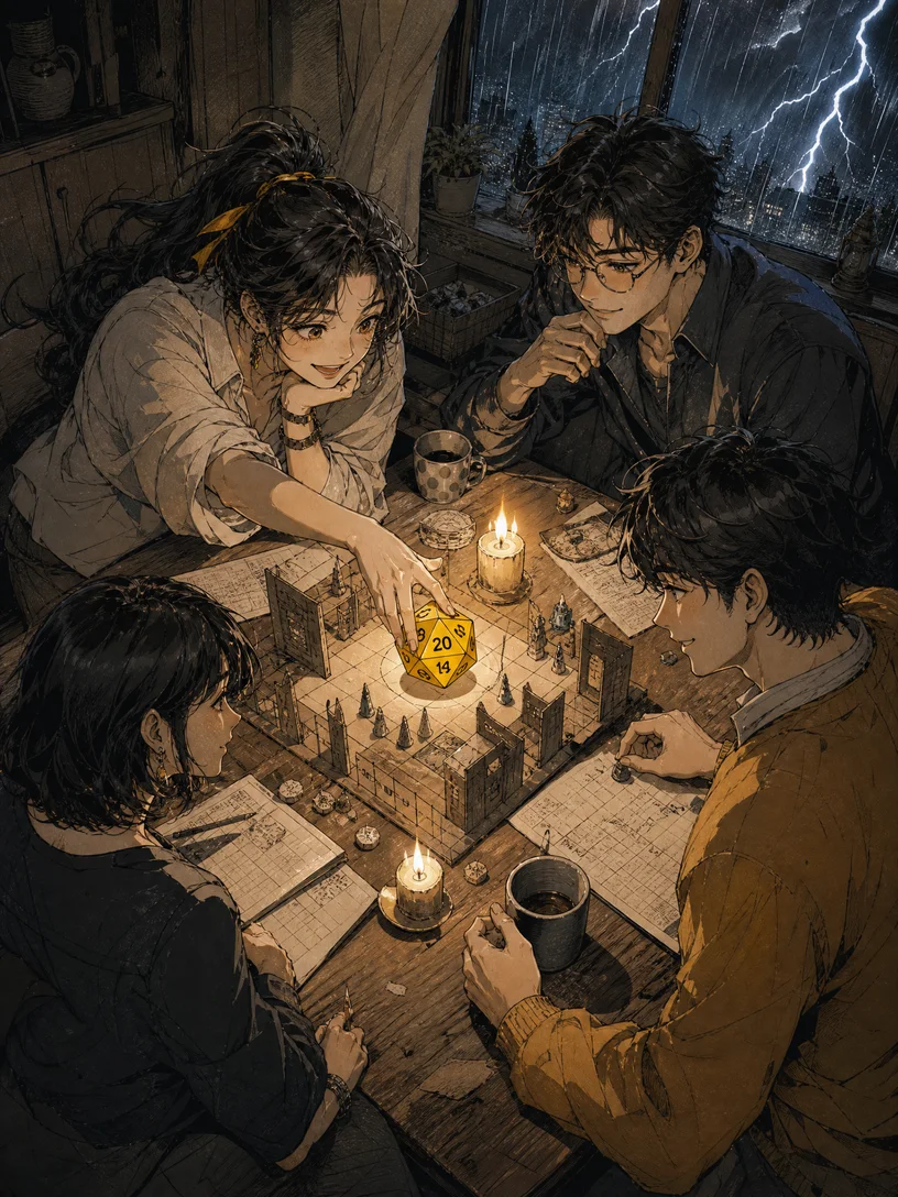 停电桌游夜漫画封面